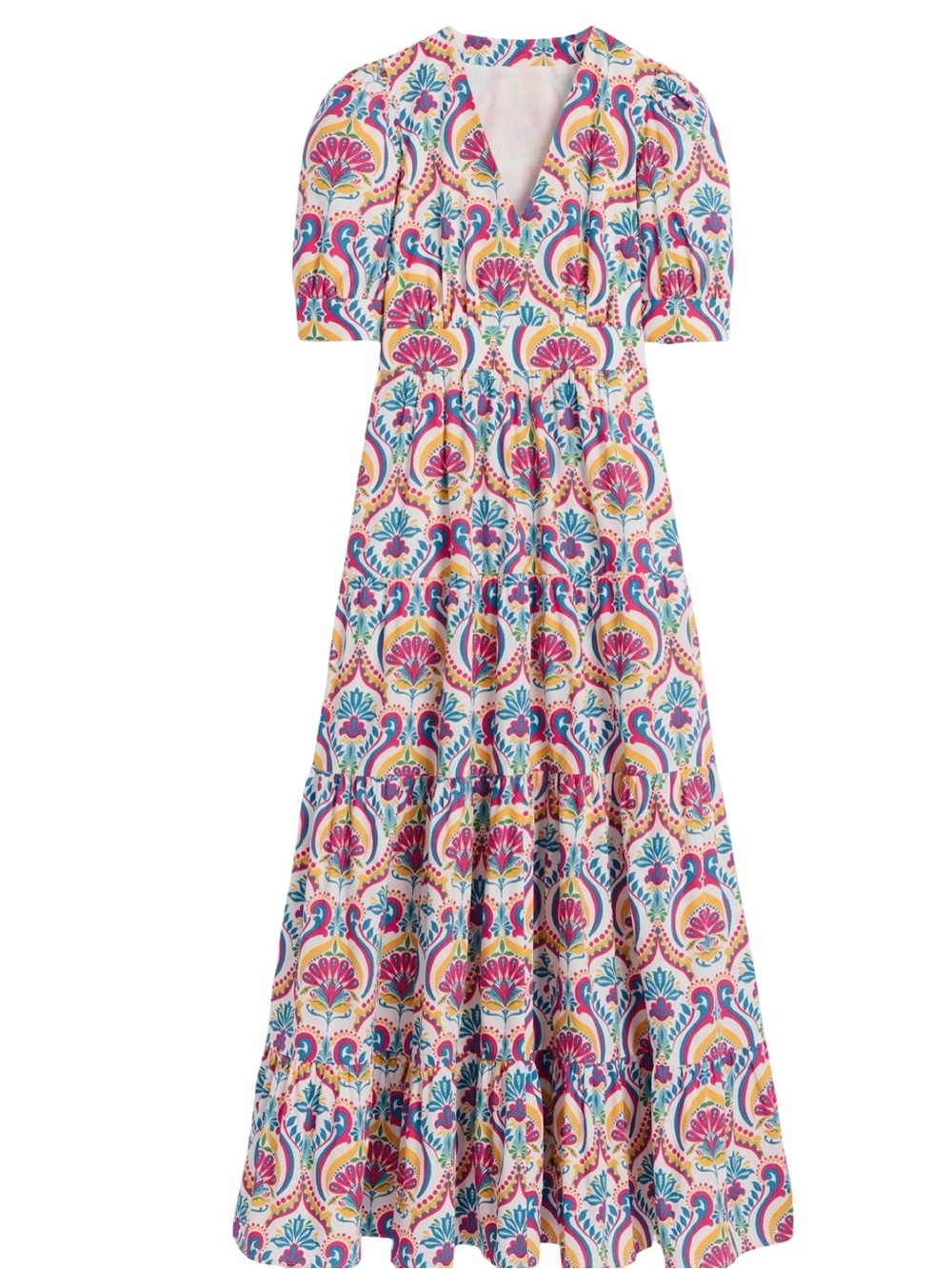 Boden Bella Puff Sleeve Maxi Dress Women’s Size US 6